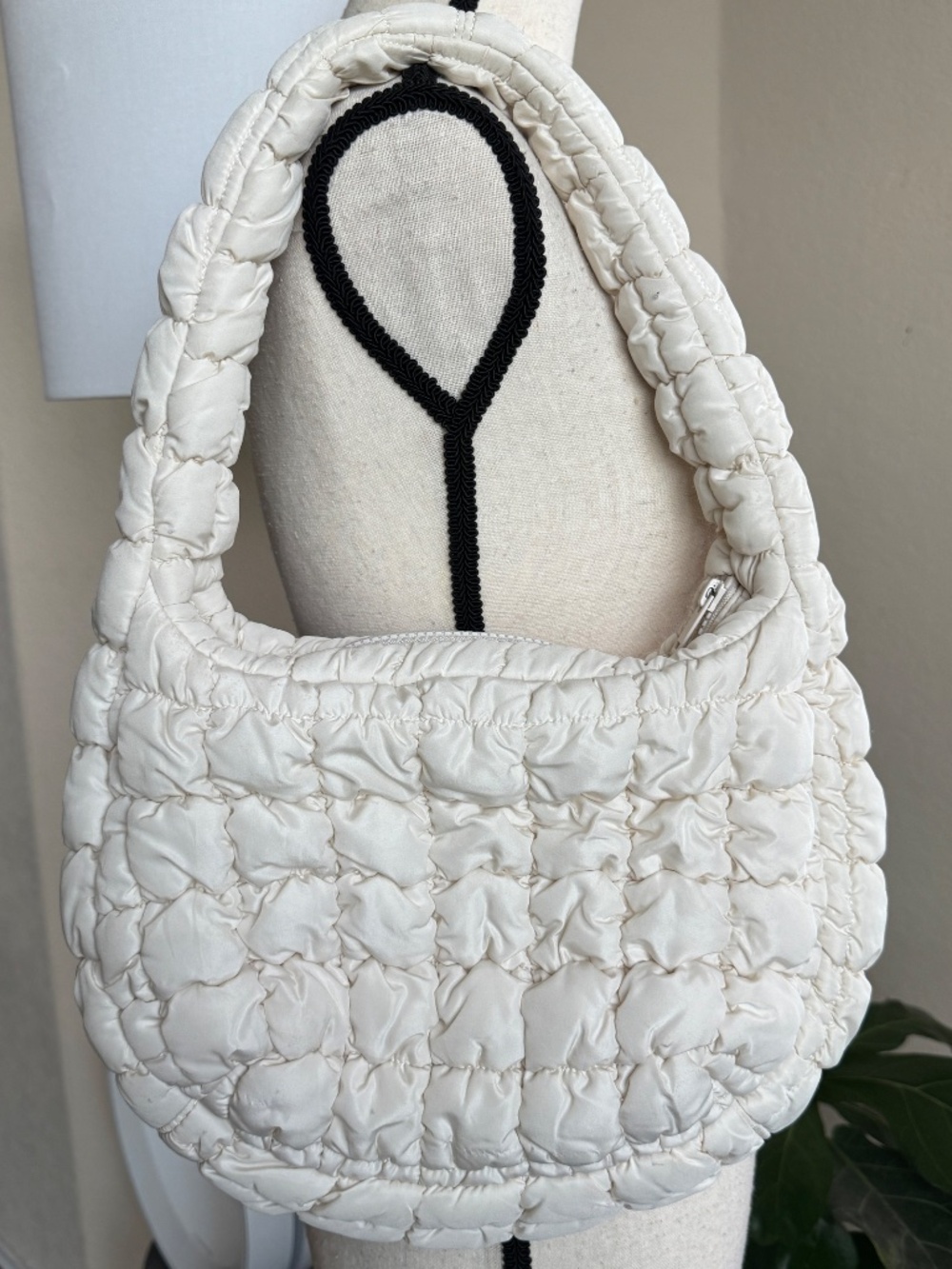COS Mini Quilted Bag Cream Color